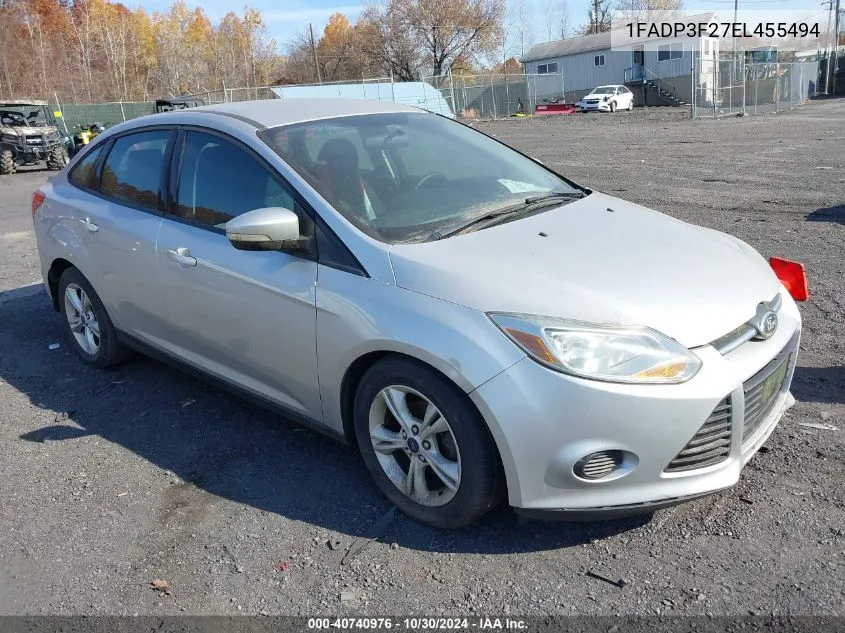 2014 Ford Focus Se VIN: 1FADP3F27EL455494 Lot: 40740976