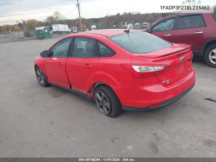 2014 Ford Focus Se VIN: 1FADP3F21EL235462 Lot: 40746294