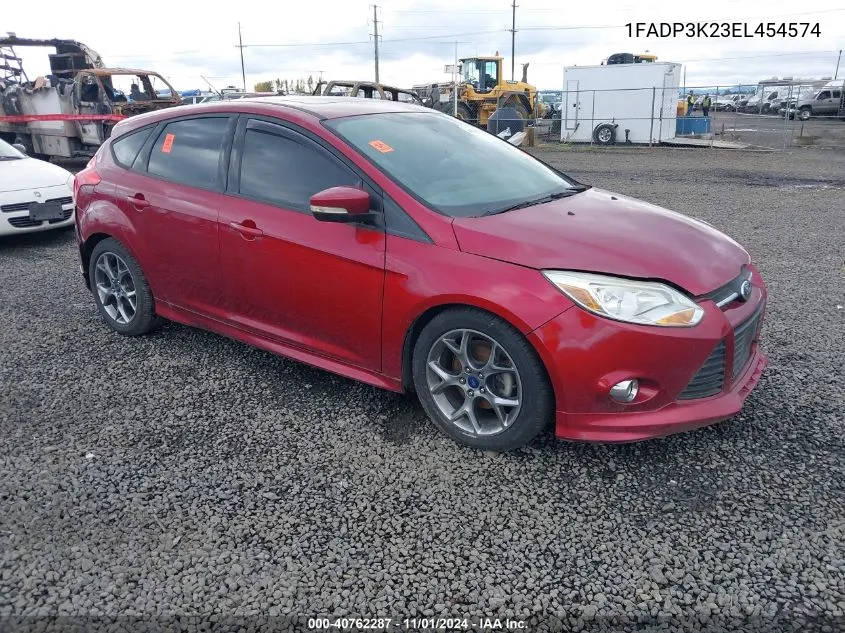 2014 Ford Focus Se VIN: 1FADP3K23EL454574 Lot: 40762287