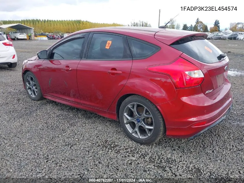 2014 Ford Focus Se VIN: 1FADP3K23EL454574 Lot: 40762287