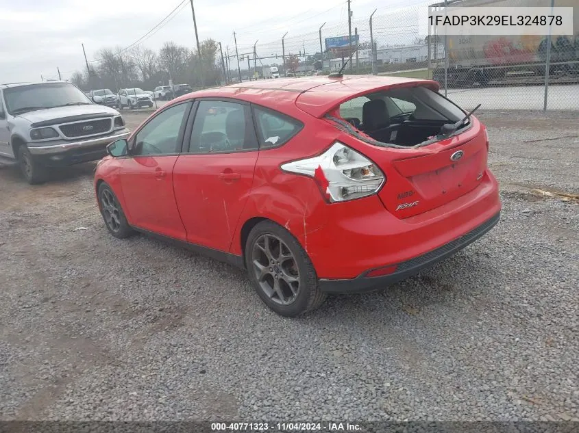 2014 Ford Focus Se VIN: 1FADP3K29EL324878 Lot: 40771323