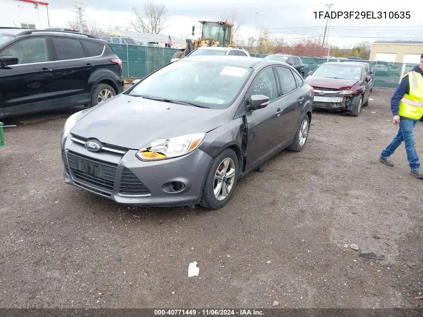 2014 Ford Focus Se VIN: 1FADP3F29EL310635 Lot: 40771449