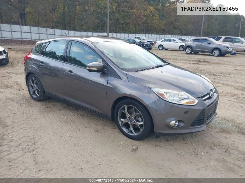 2014 Ford Focus Se VIN: 1FADP3K2XEL159455 Lot: 40772343