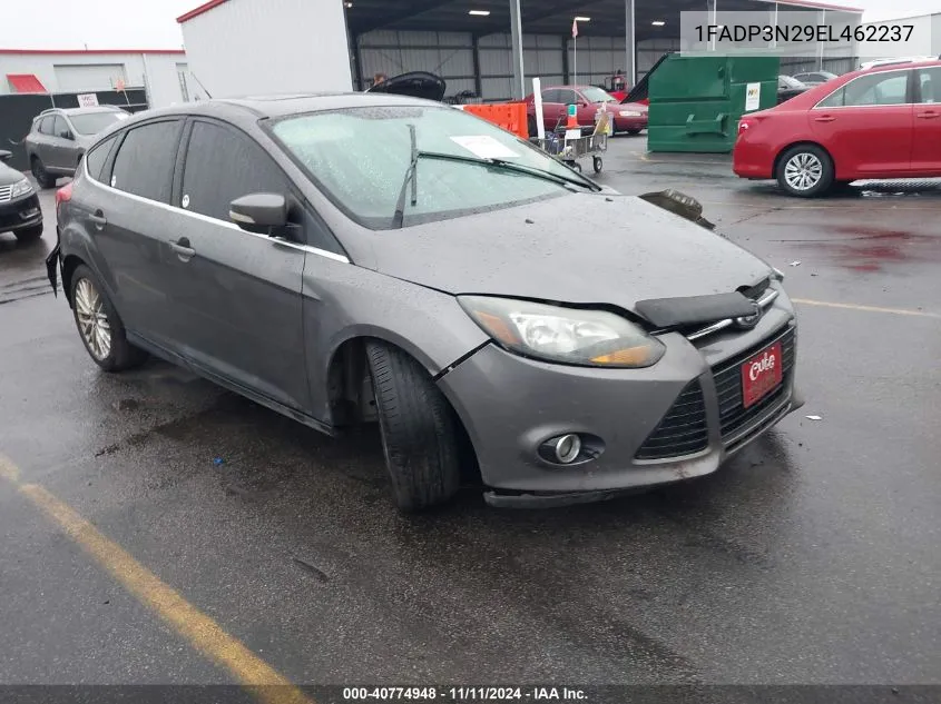 2014 Ford Focus Titanium VIN: 1FADP3N29EL462237 Lot: 40774948