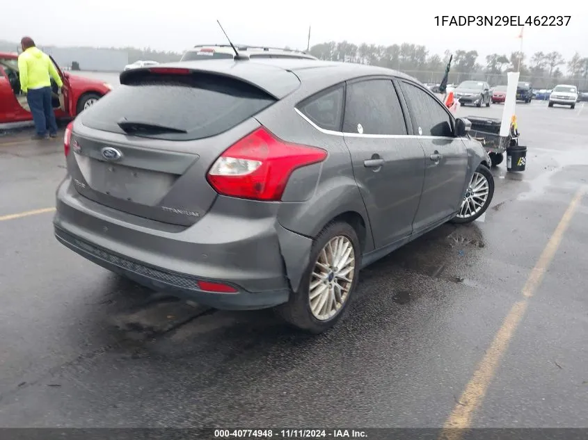 2014 Ford Focus Titanium VIN: 1FADP3N29EL462237 Lot: 40774948