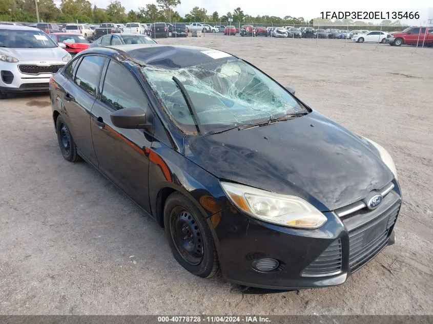 2014 Ford Focus S VIN: 1FADP3E20EL135466 Lot: 40778728