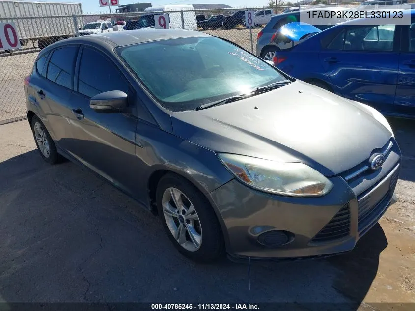 2014 Ford Focus Se VIN: 1FADP3K28EL330123 Lot: 40785245