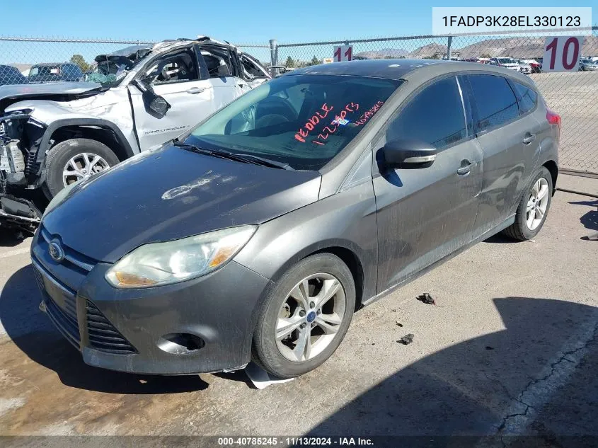 2014 Ford Focus Se VIN: 1FADP3K28EL330123 Lot: 40785245