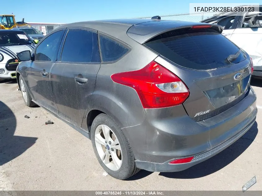 2014 Ford Focus Se VIN: 1FADP3K28EL330123 Lot: 40785245