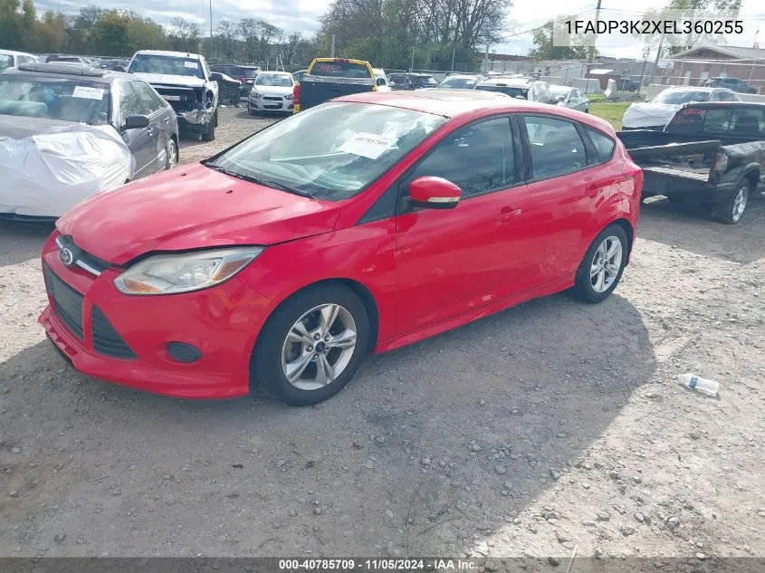 1FADP3K2XEL360255 2014 Ford Focus Se