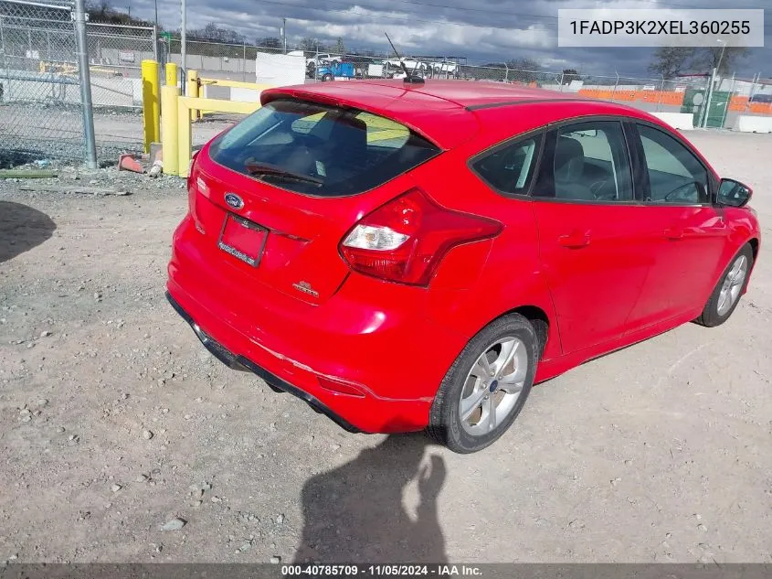 1FADP3K2XEL360255 2014 Ford Focus Se