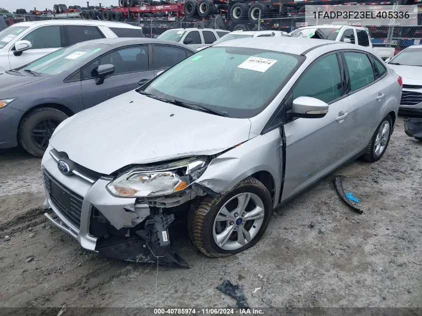 2014 Ford Focus Se VIN: 1FADP3F23EL405336 Lot: 40785974