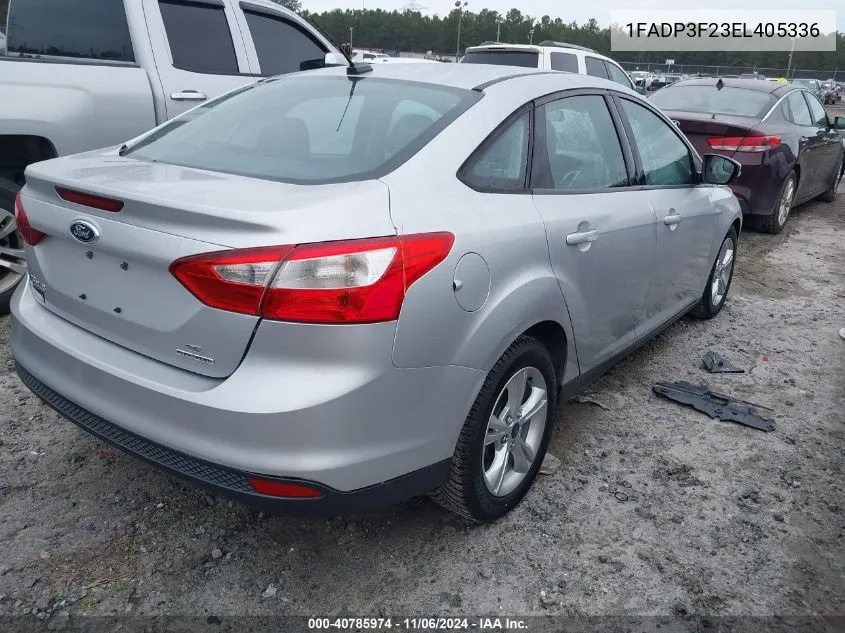 2014 Ford Focus Se VIN: 1FADP3F23EL405336 Lot: 40785974