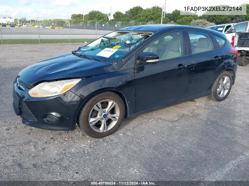 2014 Ford Focus Se VIN: 1FADP3K2XEL272144 Lot: 40786024