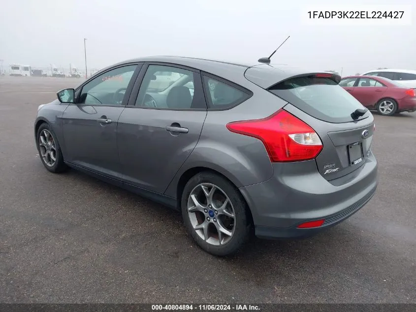 2014 Ford Focus Se VIN: 1FADP3K22EL224427 Lot: 40804894