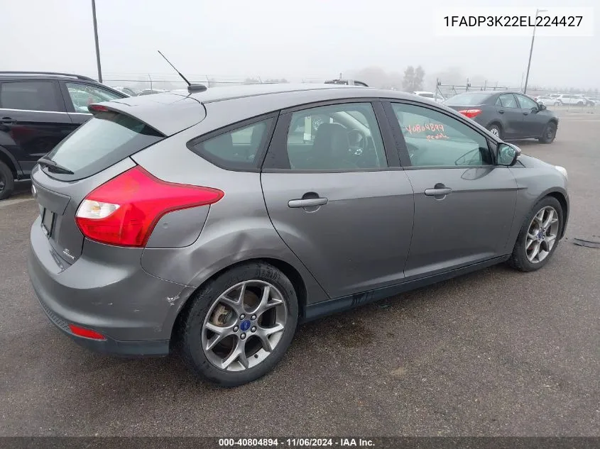 2014 Ford Focus Se VIN: 1FADP3K22EL224427 Lot: 40804894