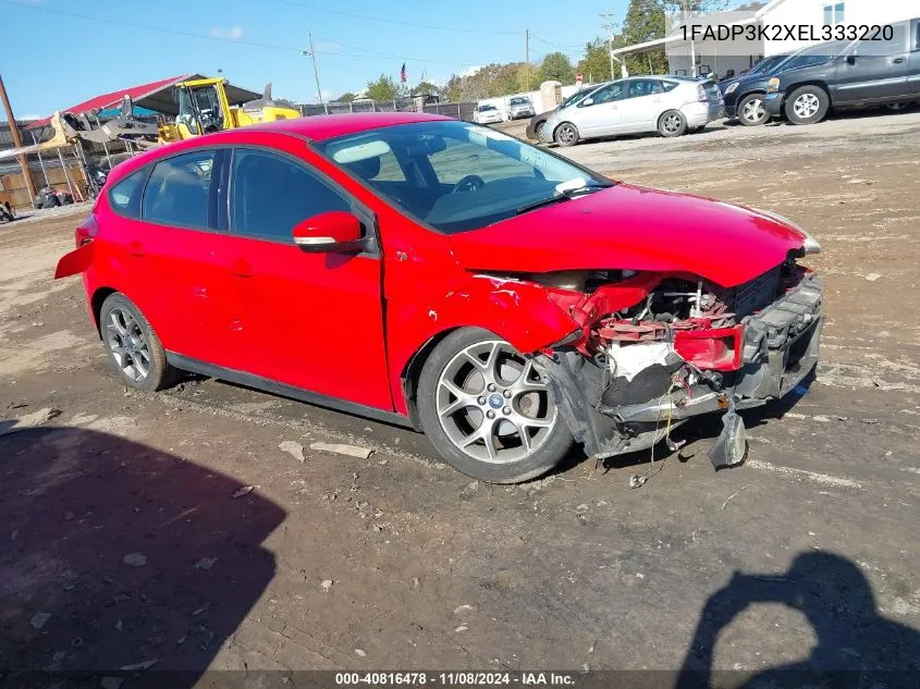 2014 Ford Focus Se VIN: 1FADP3K2XEL333220 Lot: 40816478