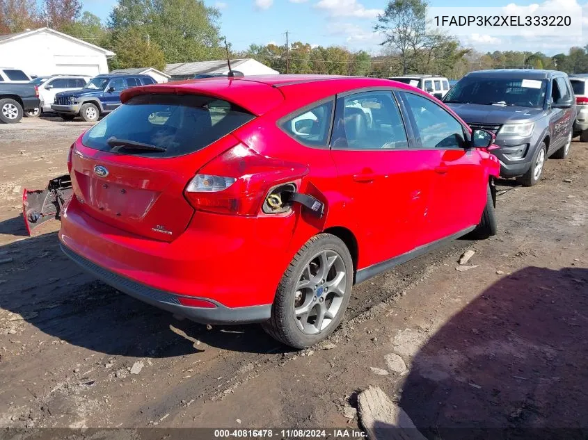 2014 Ford Focus Se VIN: 1FADP3K2XEL333220 Lot: 40816478