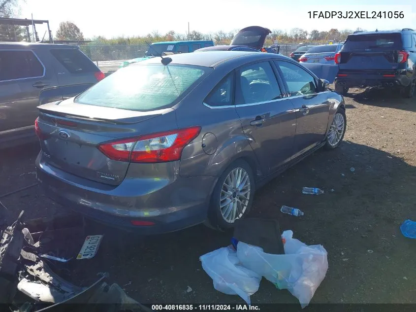 2014 Ford Focus Titanium VIN: 1FADP3J2XEL241056 Lot: 40816835