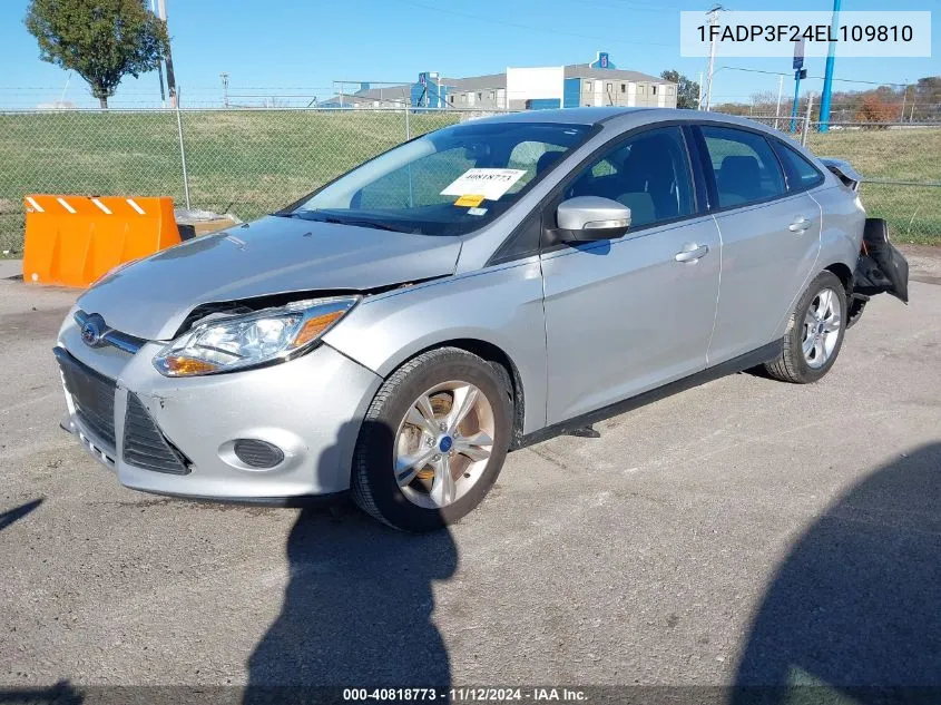 2014 Ford Focus Se VIN: 1FADP3F24EL109810 Lot: 40818773