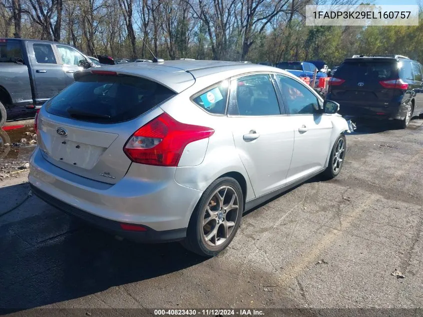 2014 Ford Focus Se VIN: 1FADP3K29EL160757 Lot: 40823430