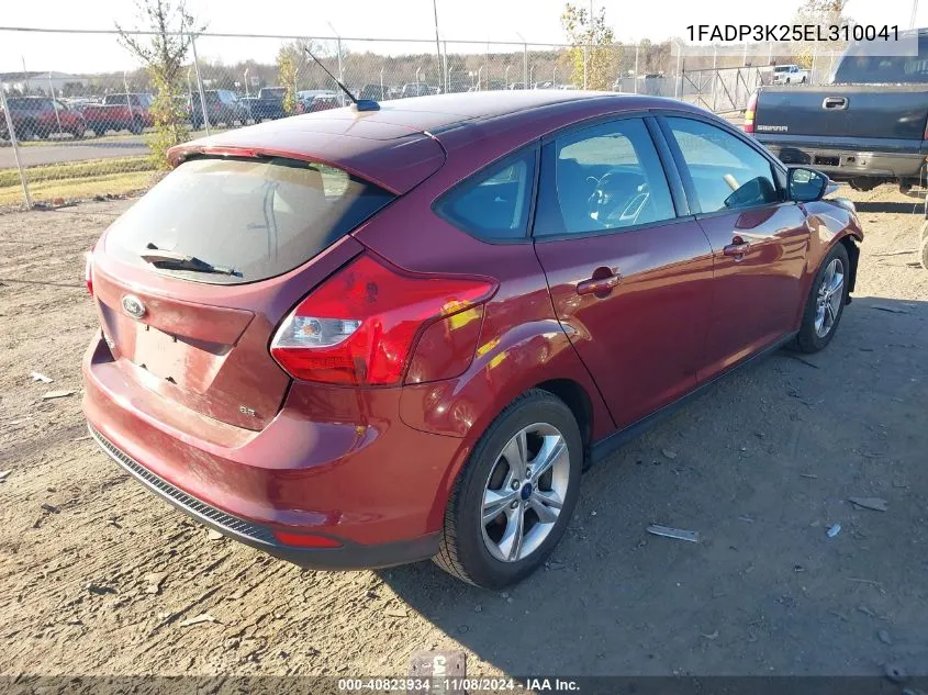 2014 Ford Focus Se VIN: 1FADP3K25EL310041 Lot: 40823934