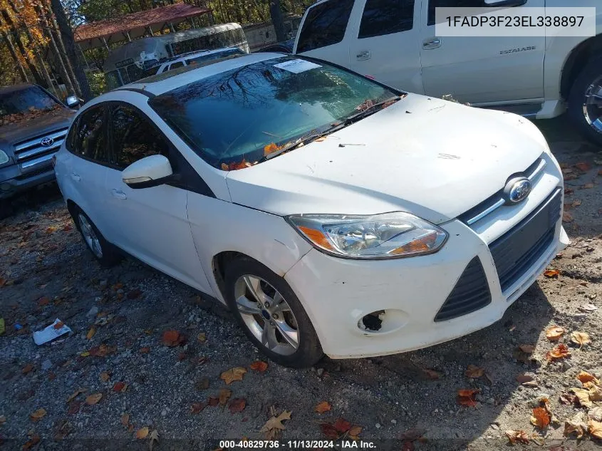 2014 Ford Focus Se VIN: 1FADP3F23EL338897 Lot: 40829736