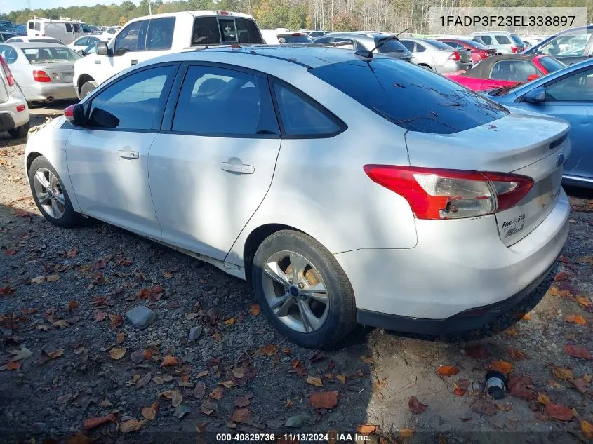 2014 Ford Focus Se VIN: 1FADP3F23EL338897 Lot: 40829736