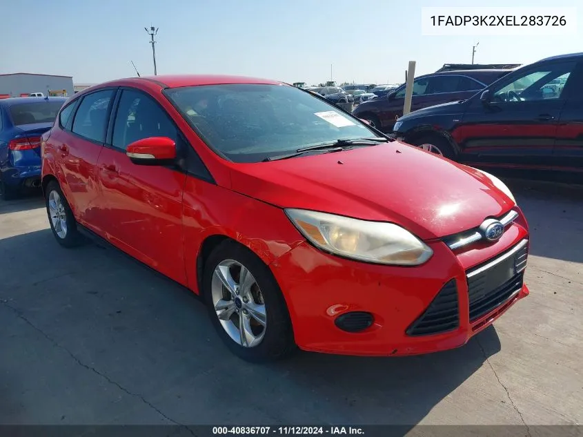 2014 Ford Focus Se VIN: 1FADP3K2XEL283726 Lot: 40836707