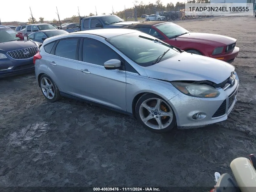 2014 Ford Focus Titanium VIN: 1FADP3N24EL180555 Lot: 40839476