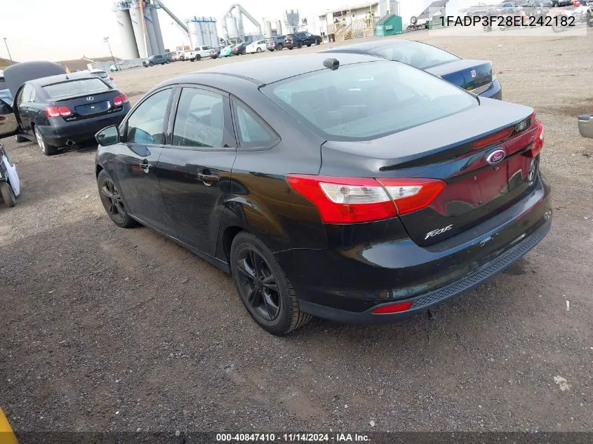 1FADP3F28EL242182 2014 Ford Focus Se