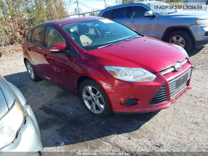 2014 Ford Focus Se VIN: 1FADP3K25EL308659 Lot: 40859225