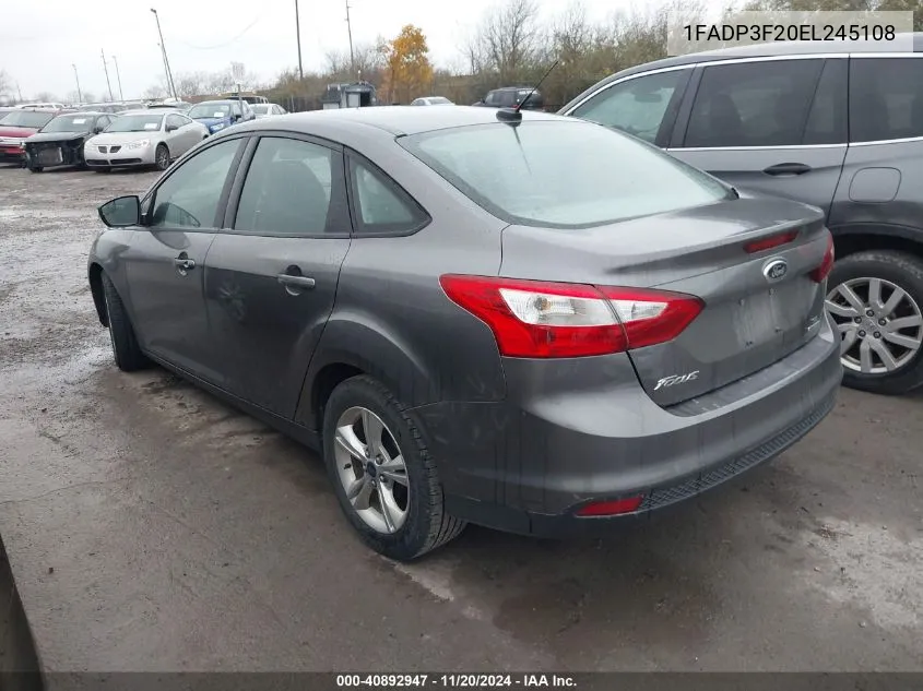 1FADP3F20EL245108 2014 Ford Focus Se