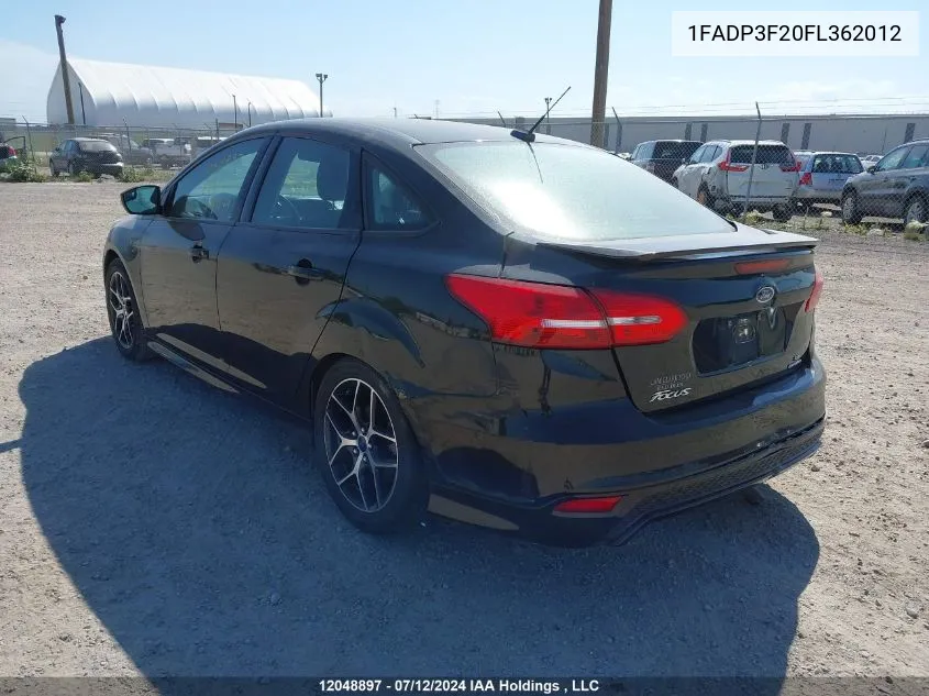 1FADP3F20FL362012 2015 Ford Focus Se