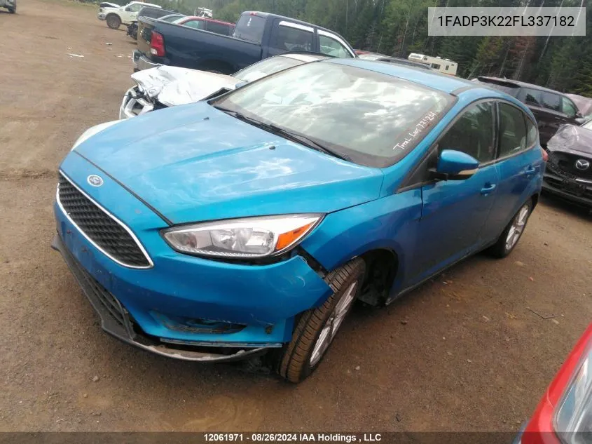 2015 Ford Focus Se VIN: 1FADP3K22FL337182 Lot: 12061971