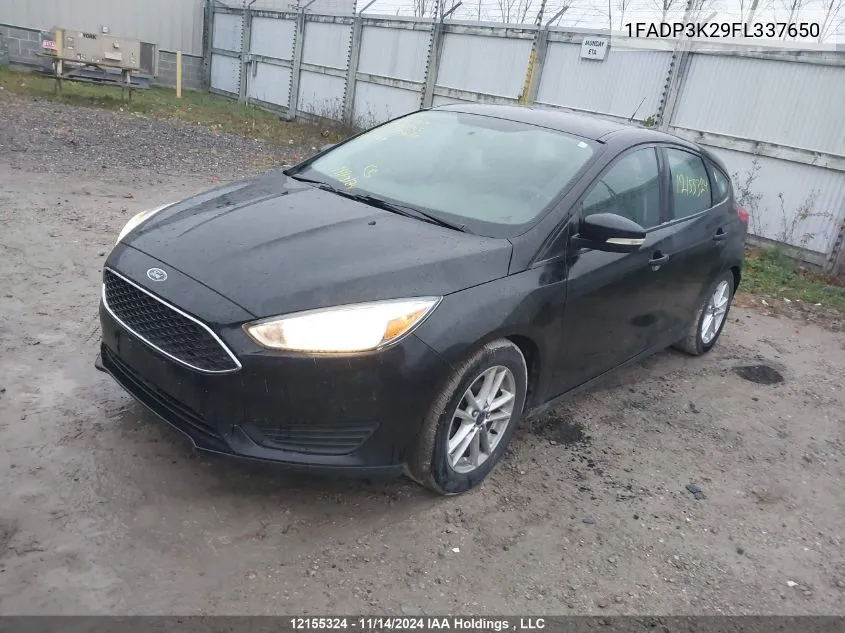 2015 Ford Focus Se VIN: 1FADP3K29FL337650 Lot: 12155324