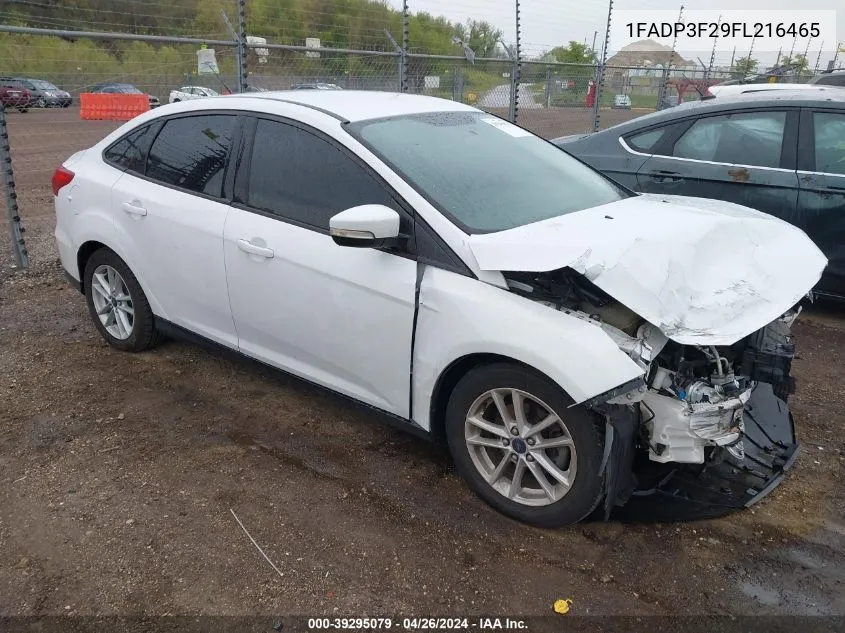 1FADP3F29FL216465 2015 Ford Focus Se