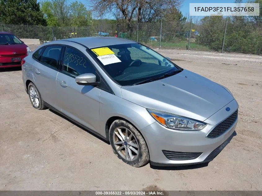 1FADP3F21FL357658 2015 Ford Focus Se