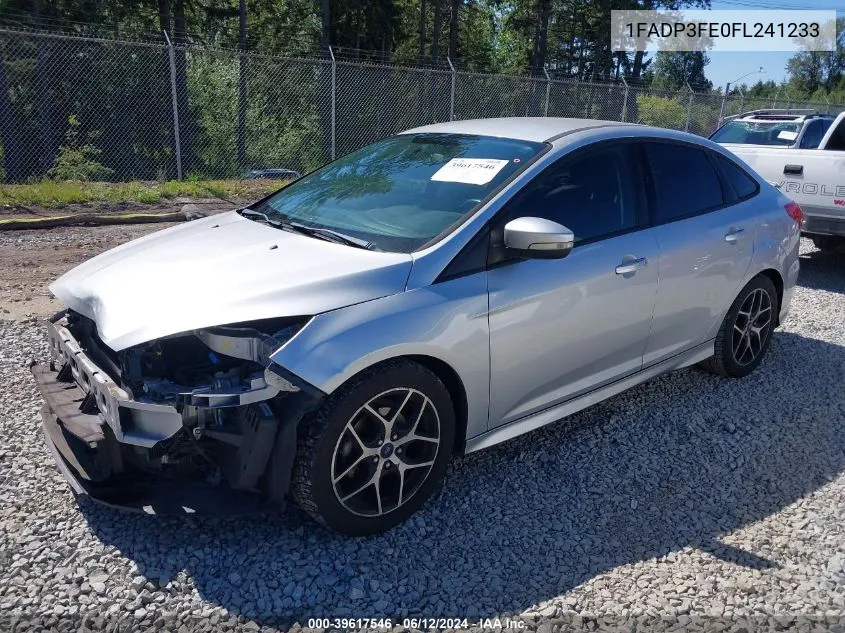 2015 Ford Focus Se VIN: 1FADP3FE0FL241233 Lot: 39617546