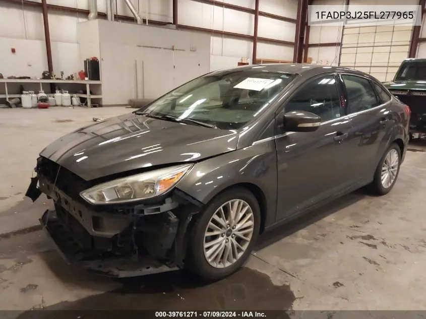 2015 Ford Focus Titanium VIN: 1FADP3J25FL277965 Lot: 39761271