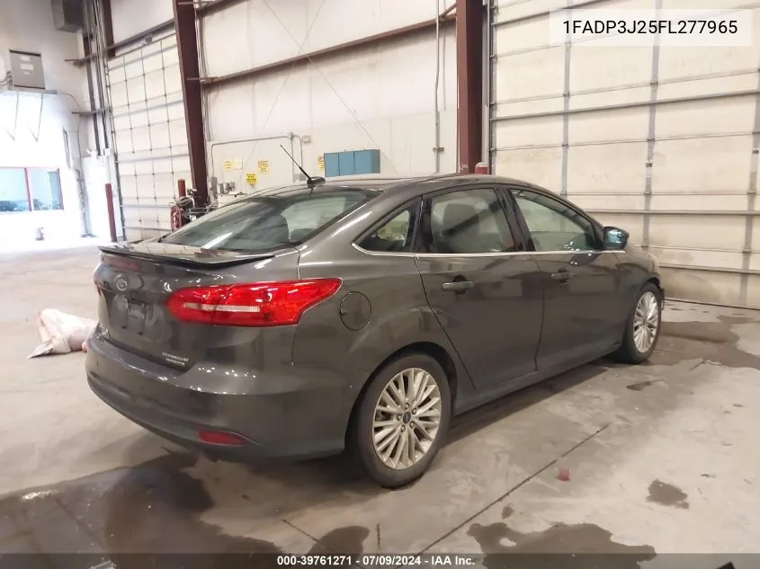 1FADP3J25FL277965 2015 Ford Focus Titanium