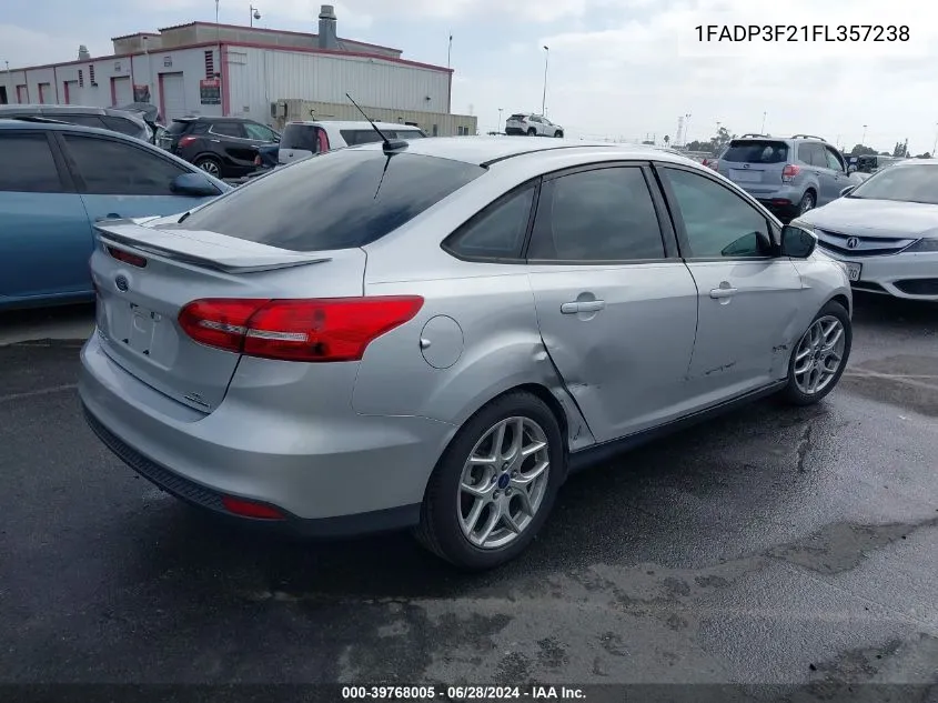 1FADP3F21FL357238 2015 Ford Focus Se