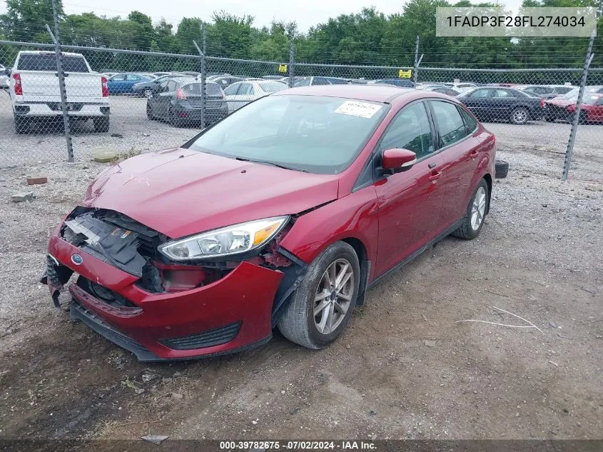 1FADP3F28FL274034 2015 Ford Focus Se