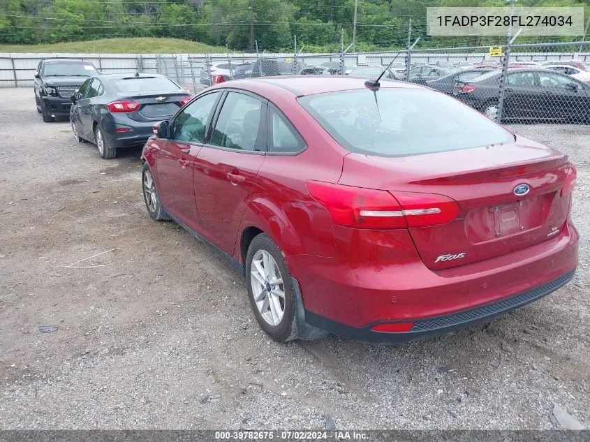 1FADP3F28FL274034 2015 Ford Focus Se