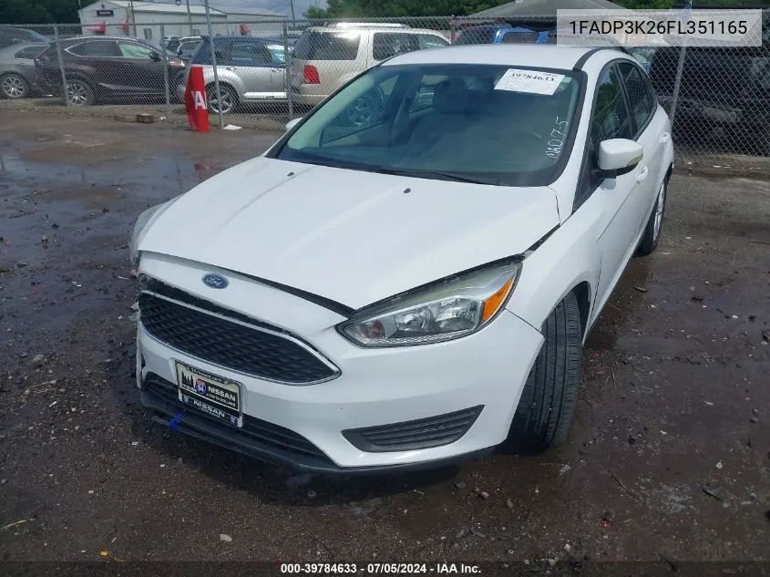 1FADP3K26FL351165 2015 Ford Focus Se