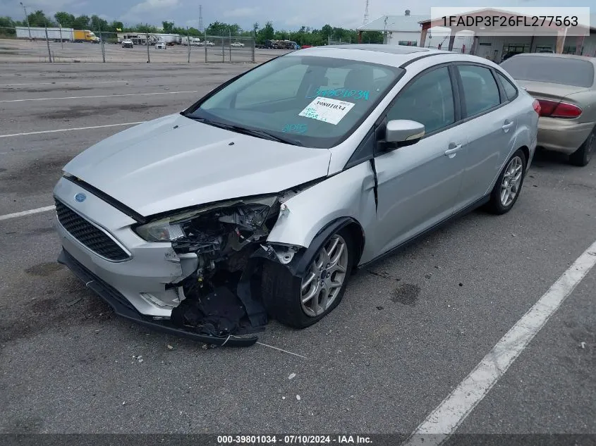 2015 Ford Focus Se VIN: 1FADP3F26FL277563 Lot: 39801034