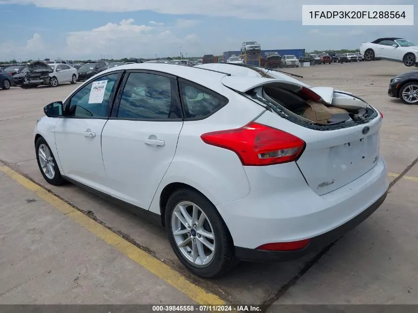 2015 Ford Focus Se VIN: 1FADP3K20FL288564 Lot: 39845558