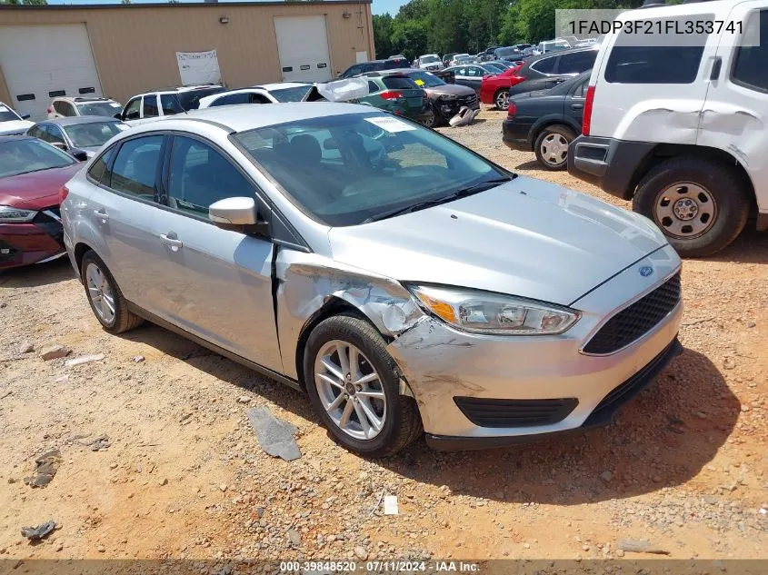 1FADP3F21FL353741 2015 Ford Focus Se