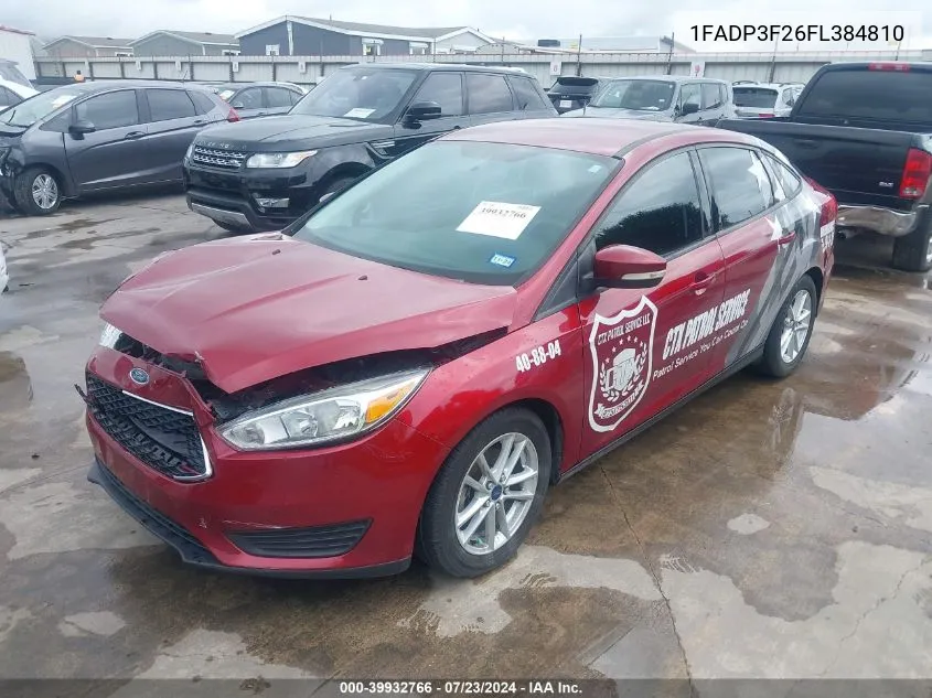 1FADP3F26FL384810 2015 Ford Focus Se