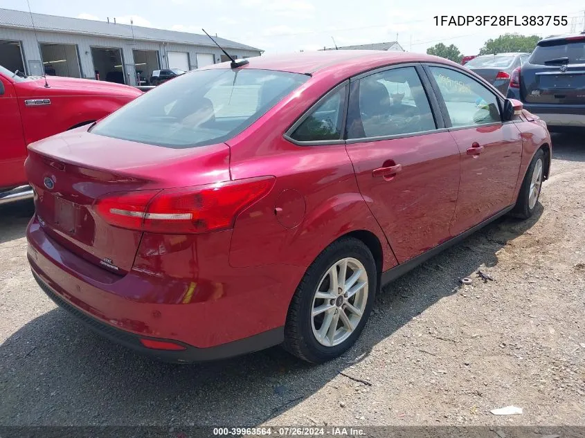 1FADP3F28FL383755 2015 Ford Focus Se